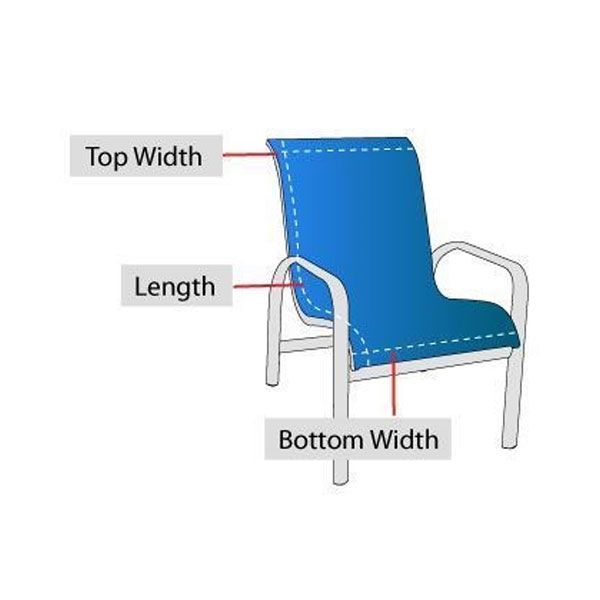 One Piece Chair Replacement Sling - Image 2